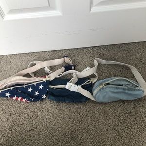 American Apparel denim Fanny packs